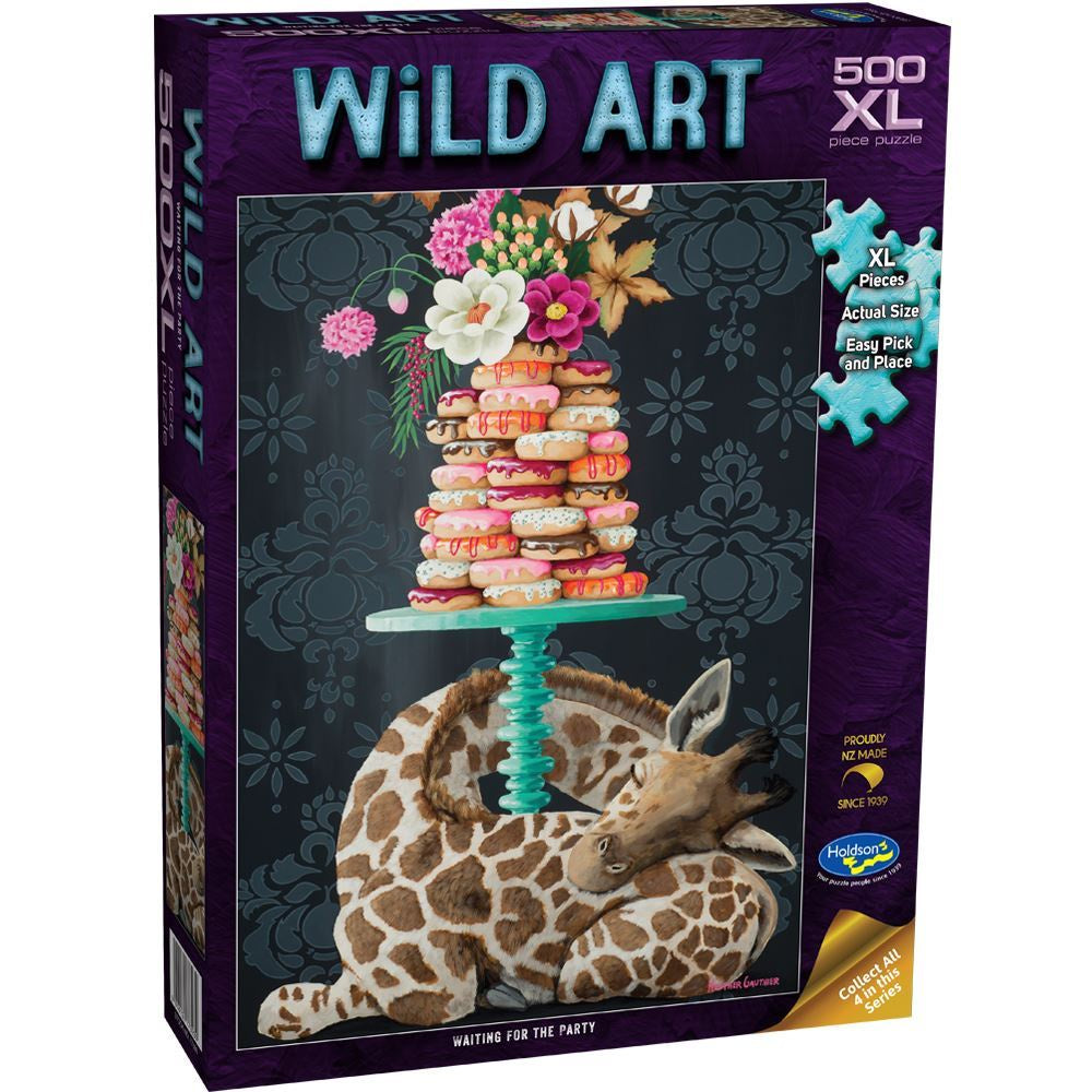 Wild Art Waiting for Party 500 Piece XL Jigsaw