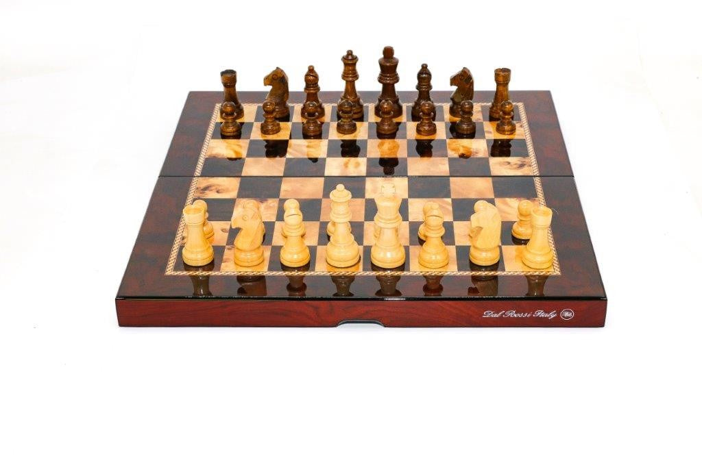 Dal Rossi - Folding Chess Set in Mahogany 16