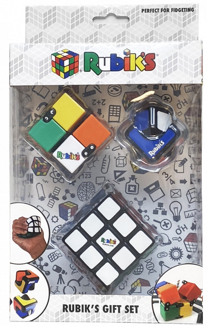 Rubiks Gift Set - Includes Squishy Cube Infinity Cube and Spin Cublet