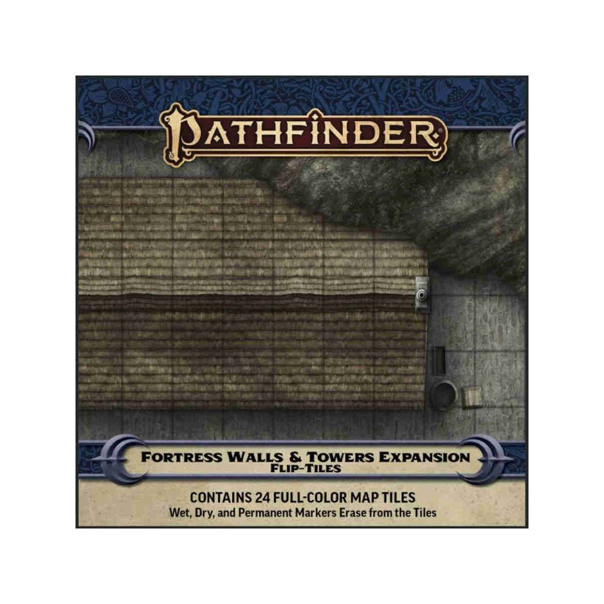 Pathfinder Accessories Flip Tiles Fortress Walls &amp; Towers Expansion