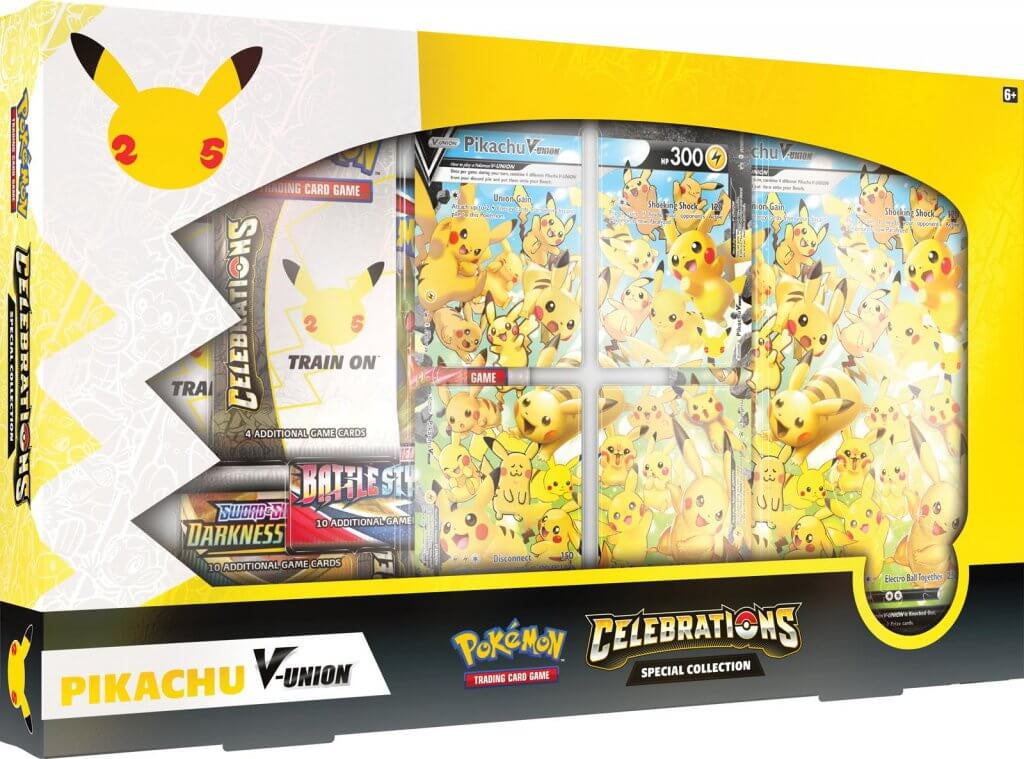 Pokemon TCG: Sword &amp; Shield - Celebrations Special Collection - Pikachu V-union