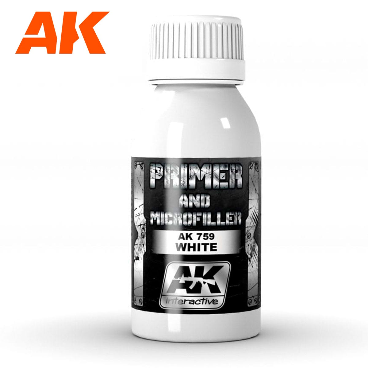 AK Interactive Metallics - White Primer And Microfiller 100ml