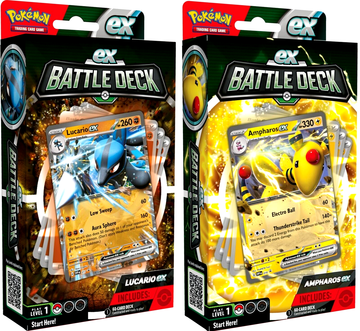 Pokemon TCG V Battle Deck Ampharos and Lucario