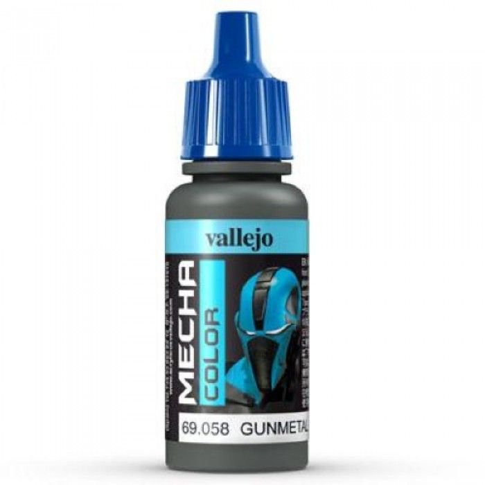 Vallejo Mecha Colour - Gunmetal 17ml Acrylic Paint (AV69058)