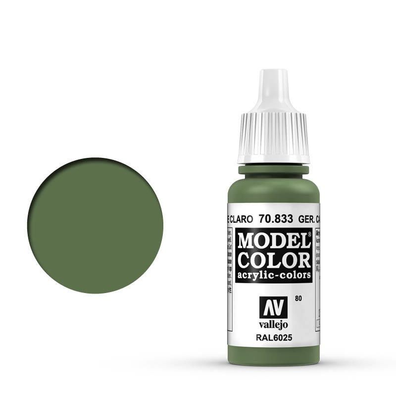 Vallejo Model Colour - Ger Cam Light Green 17ml Acrylic Paint (AV70833)