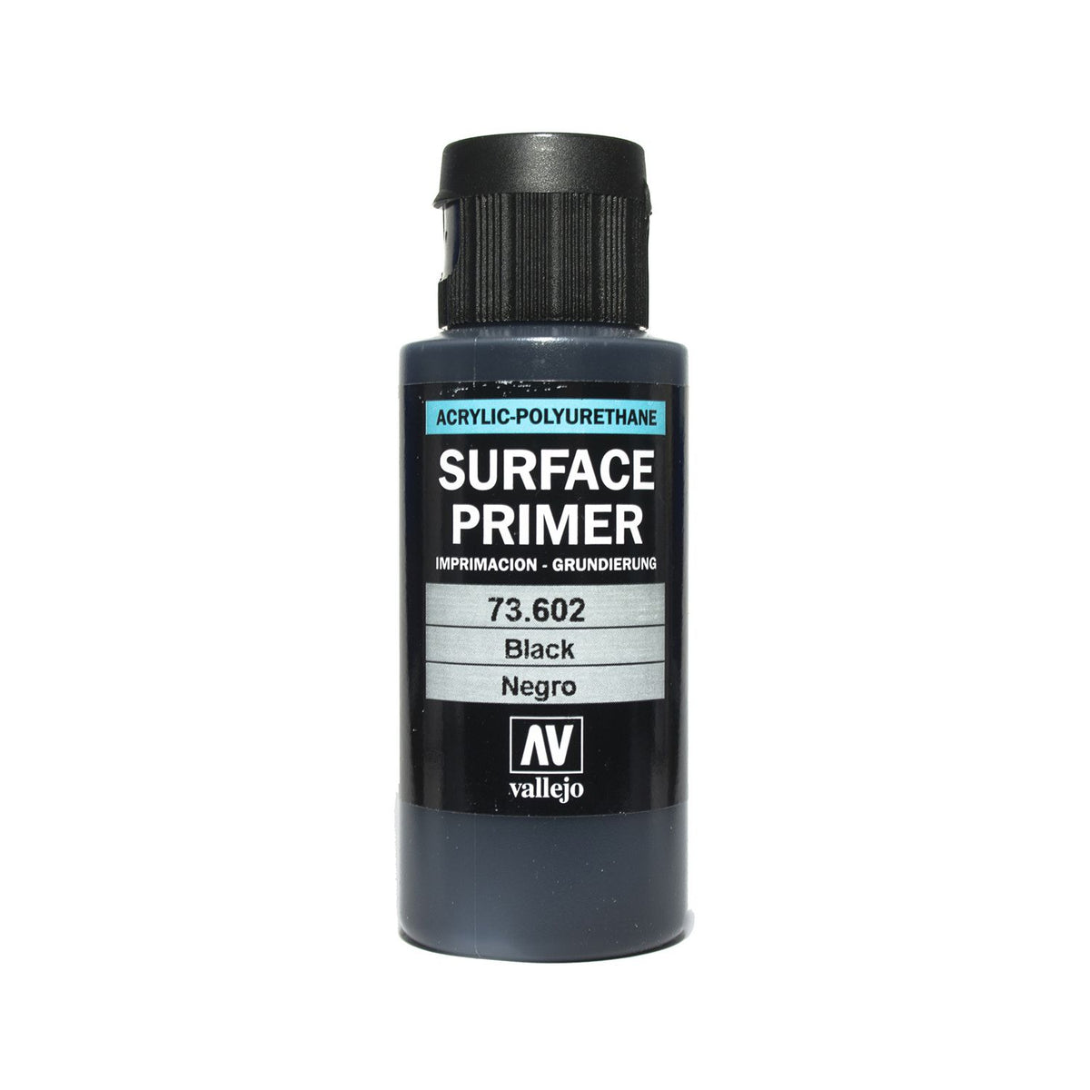 Vallejo Surface Primer 60ml Acrylic Paint - Black 73602