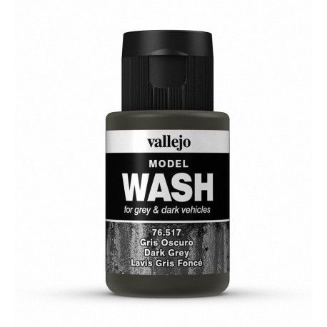 Vallejo Model Wash - Dark Grey 35ml Acrylic Paint (AV76517)