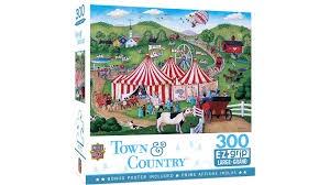 Masterpieces Puzzle Town &amp; Country Jolly Time Circus Ez Grip Puzzle 300 pc - Good Games
