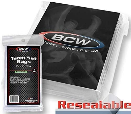 BCW Team Set Bags Resealable (3 3/8 x 5)