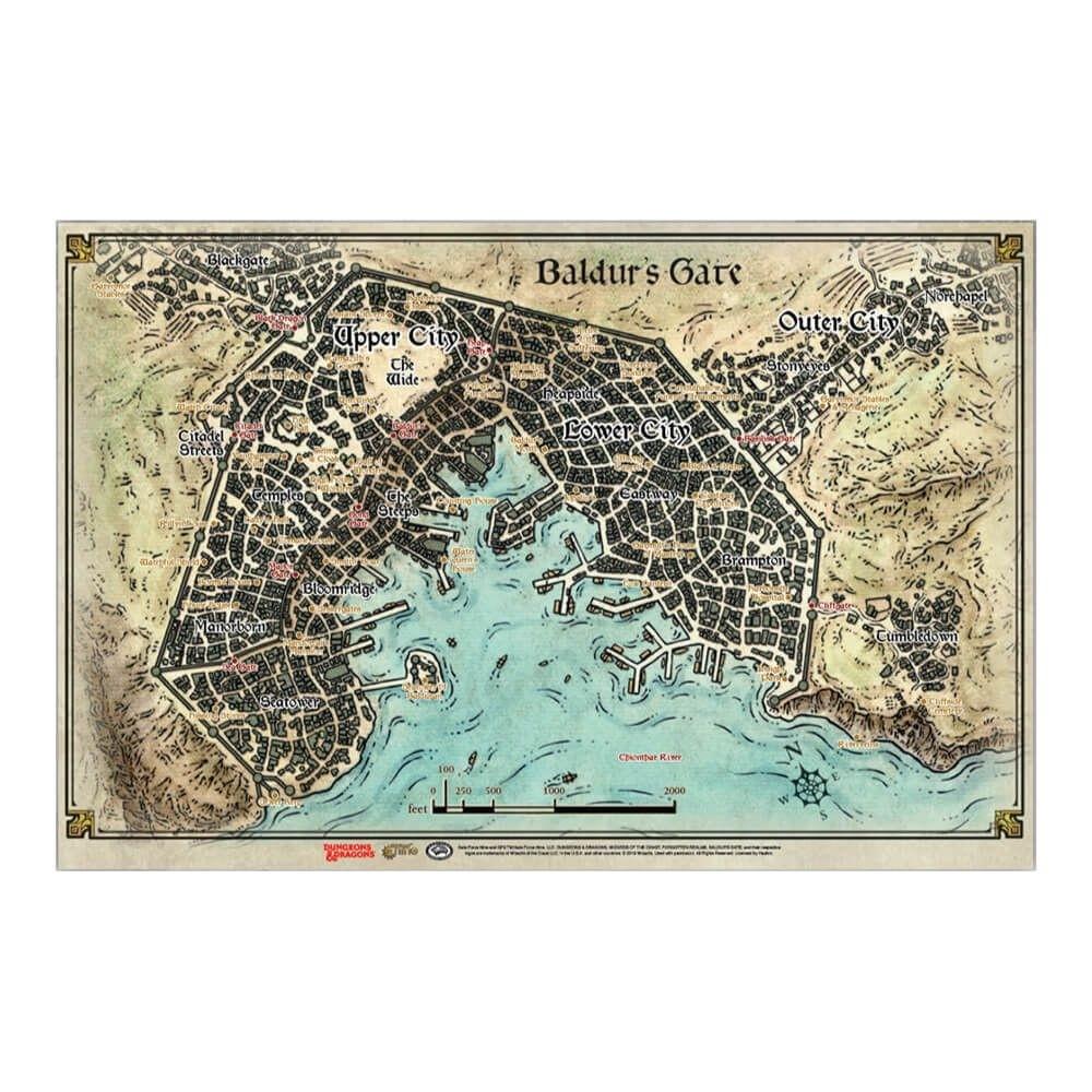 Dungeons &amp; Dragons - Descent Into Avenus Baldurs Gate Map - Good Games