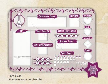 Dungeons &amp; Dragons Bard Class Token Set