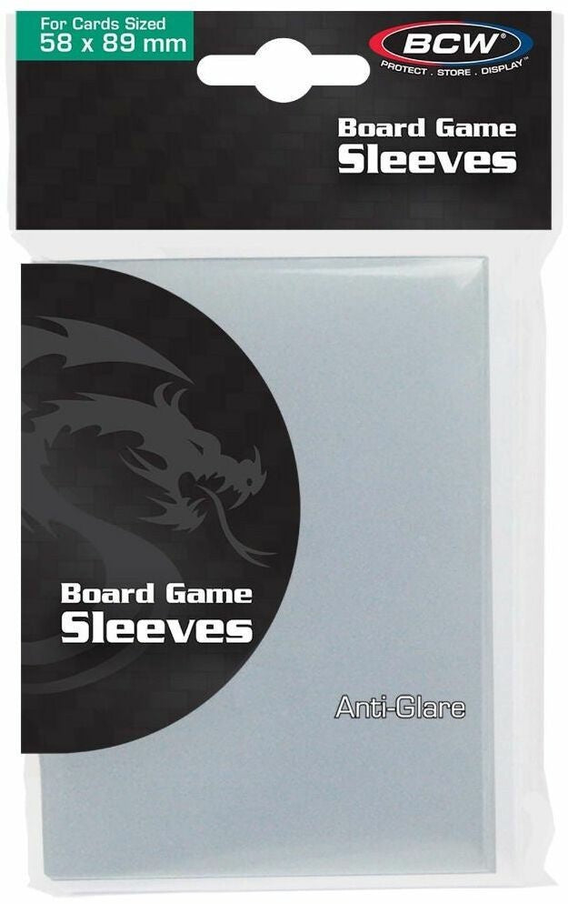 BCW Board Game Sleeves Matte Standard Chimera Clear