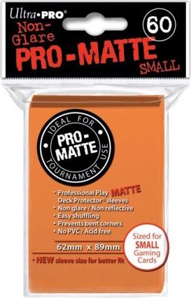 Sleeves Non-Glare Pro-Matte Small Orange 60 Pack - Good Games