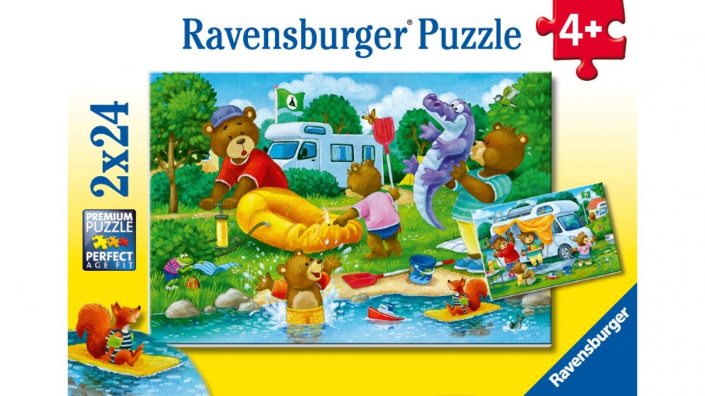 Ravensburger Bear Family Camping Trip 2x24 Piece Jigsaw