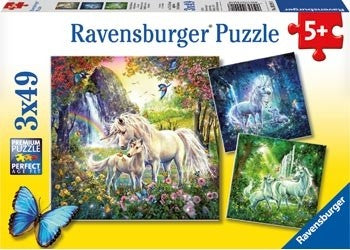 Ravensburger - Beautiful Unicorns - 3x49 Piece Jigsaw