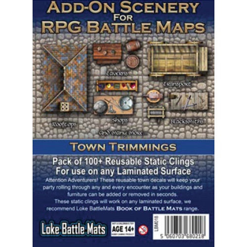 Add on Scenery for RPG Battle Maps - Town Trimmings