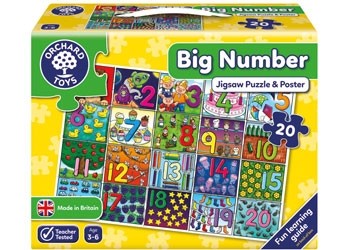 Orchard Jigsaw - Big Number Jigsaw &amp; Poster 20pc