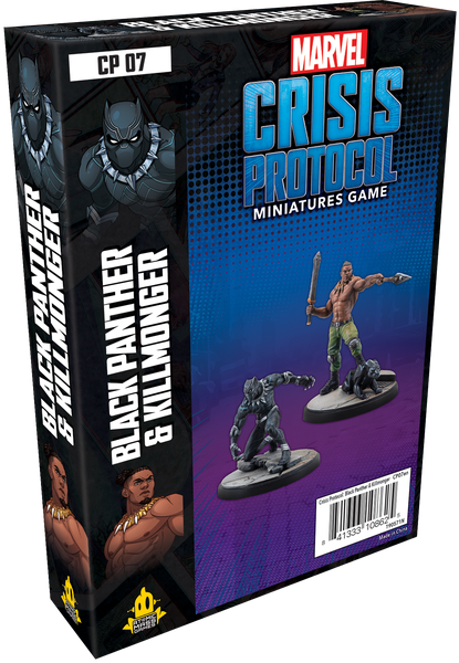 Marvel Crisis Protocol Miniatures Game Black Panther And Killmonger Expansion