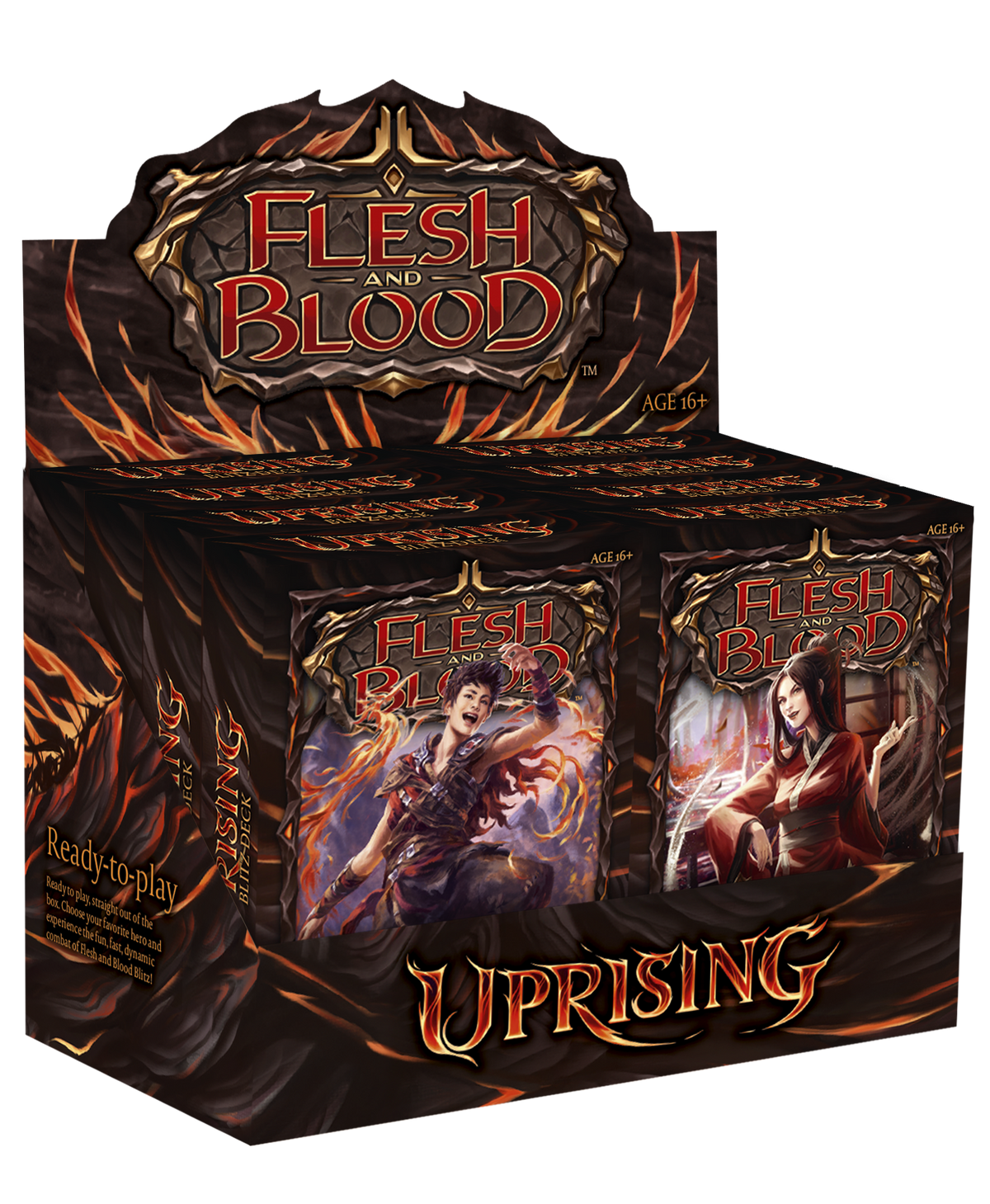 Flesh and Blood TCG - Uprising Blitz Deck Display