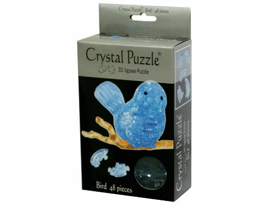 3D Crystal: Blue Bird