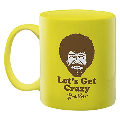 Bob Ross Lets Get Crazy Coffee Mug