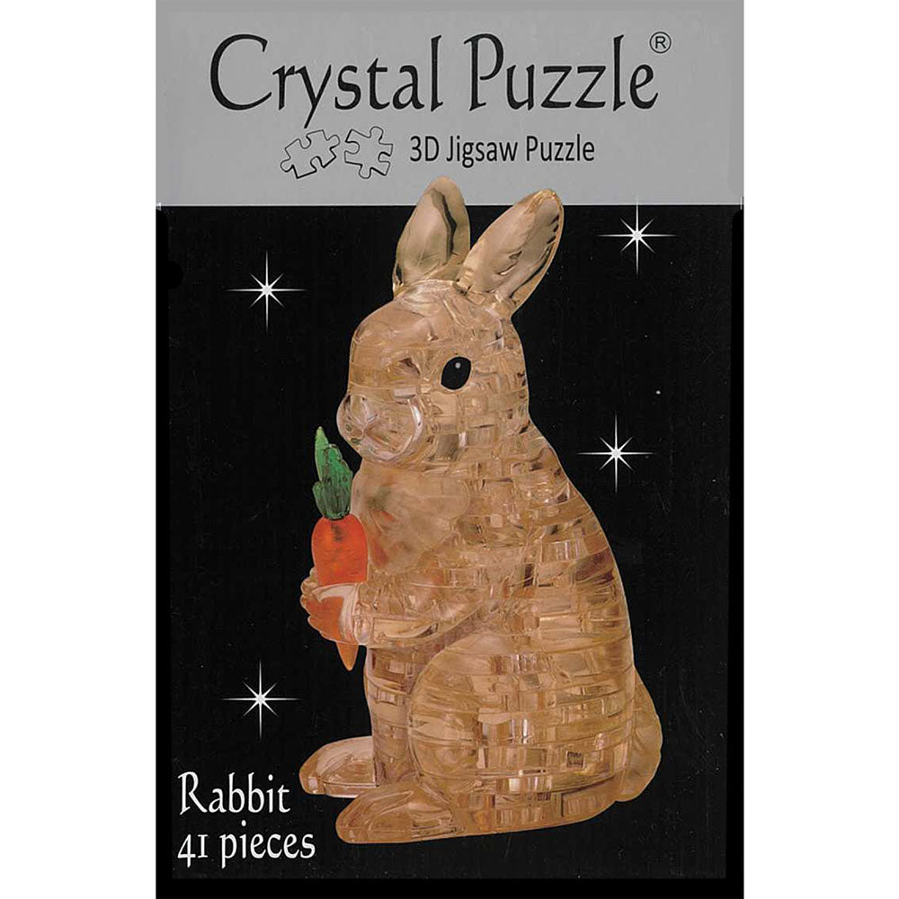 3D Brown Rabbit Crystal Puzzle