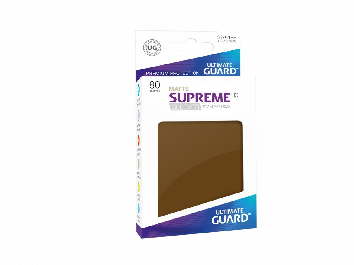 Ultimate Guard Supreme Ux Sleeves Standard Size Brown (80)