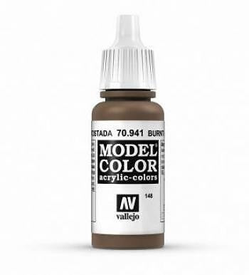 Vallejo Model Colour - Burnt Umber 17ml Acrylic Paint (AV70941)