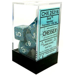 Chessex - Speckled Polyhedral 7-Die Set - Sea (CHX25316)