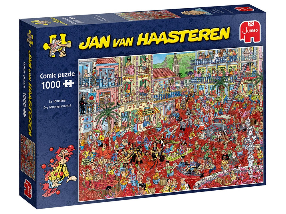 Jumbo - La Tomatina Jan Van Haasteren 1000 Piece Jigsaw