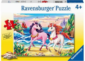 Ravensburger - Beach Unicorns 35 Piece Jigsaw