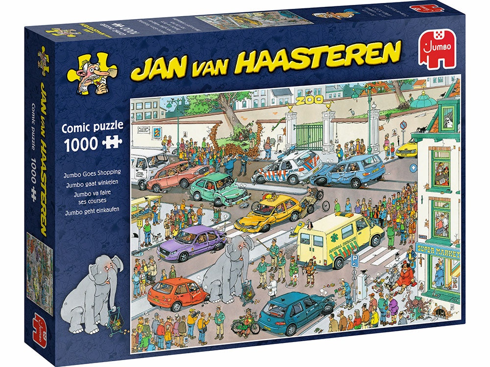 Jumbo Goes Shopping Jan Van Haasteren 1000 Piece Jigsaw