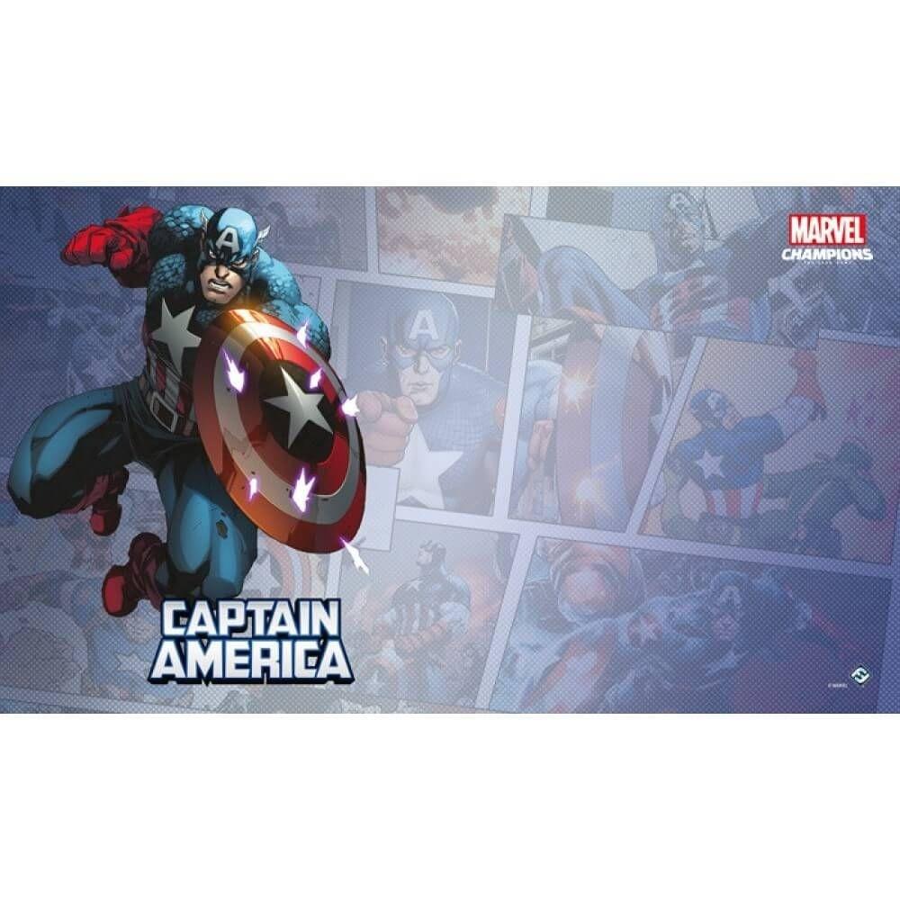 CAPTAIN AMERICA GAME MAT - MARVEL CHAMPIONS THE CARD GAME - Good Games