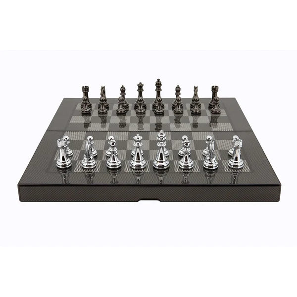 Dal Rossi - Carbon Fibre Folding Chess Set 16