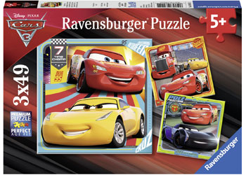 Ravensburger - Disney Cars 3 Collection - 3x49 Piece Jigsaw