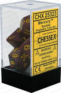 Chessex - Speckled Polyhedral 7-Die Set - Mercury (CHX25323)