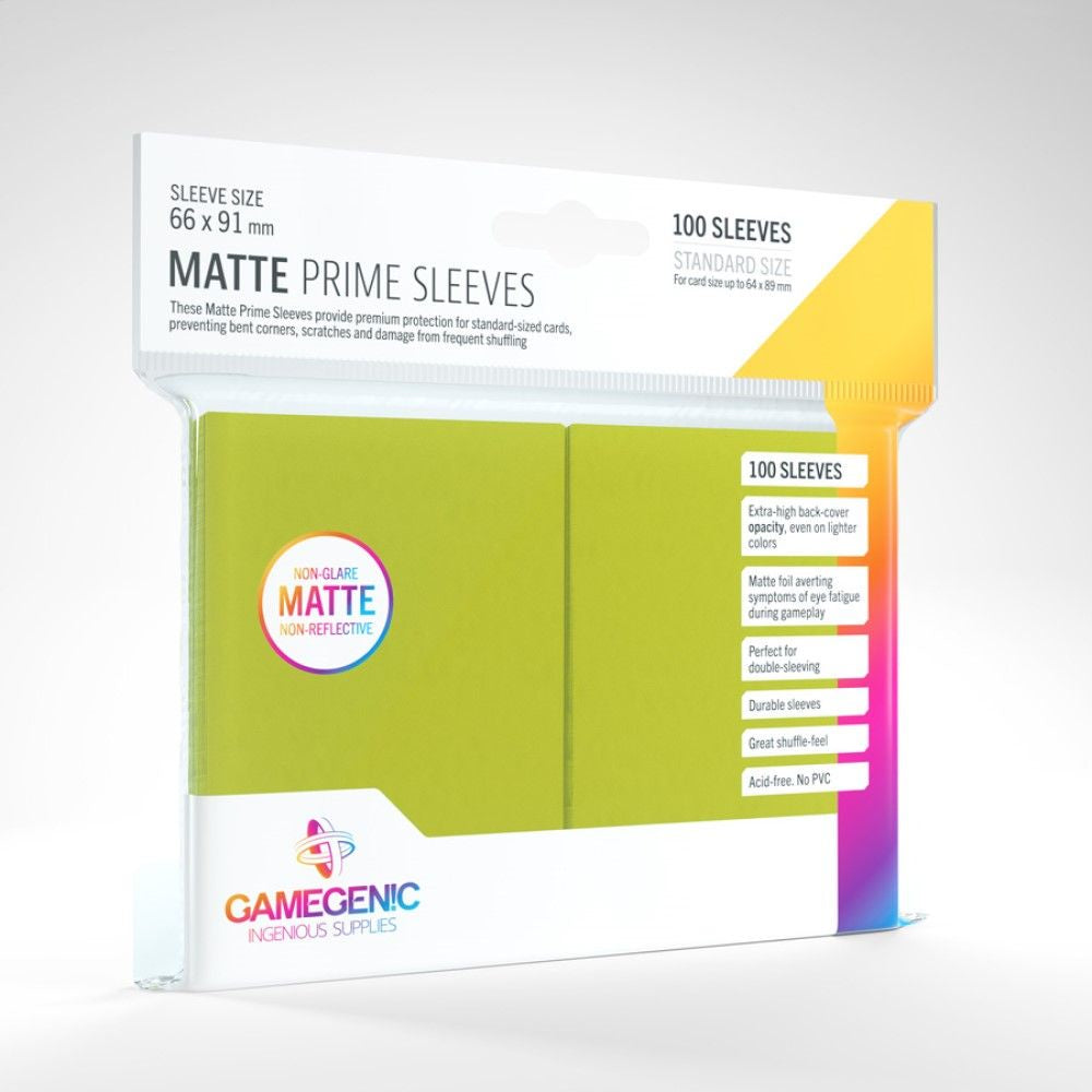 Gamegenic Matte Prime Standard Size (100) - Lime