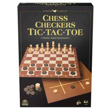 Chess Checkers Tic Tac Toe (CARDINAL)