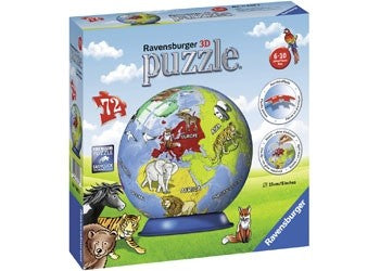 Ravensburger - Childrens Globe Puzzleball - 72 Piece 3D Jigsaw