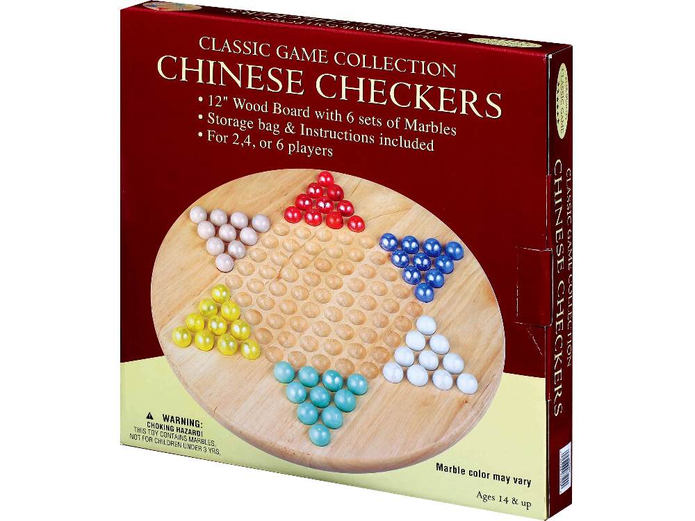 Chinese Checkers Wood with Marble