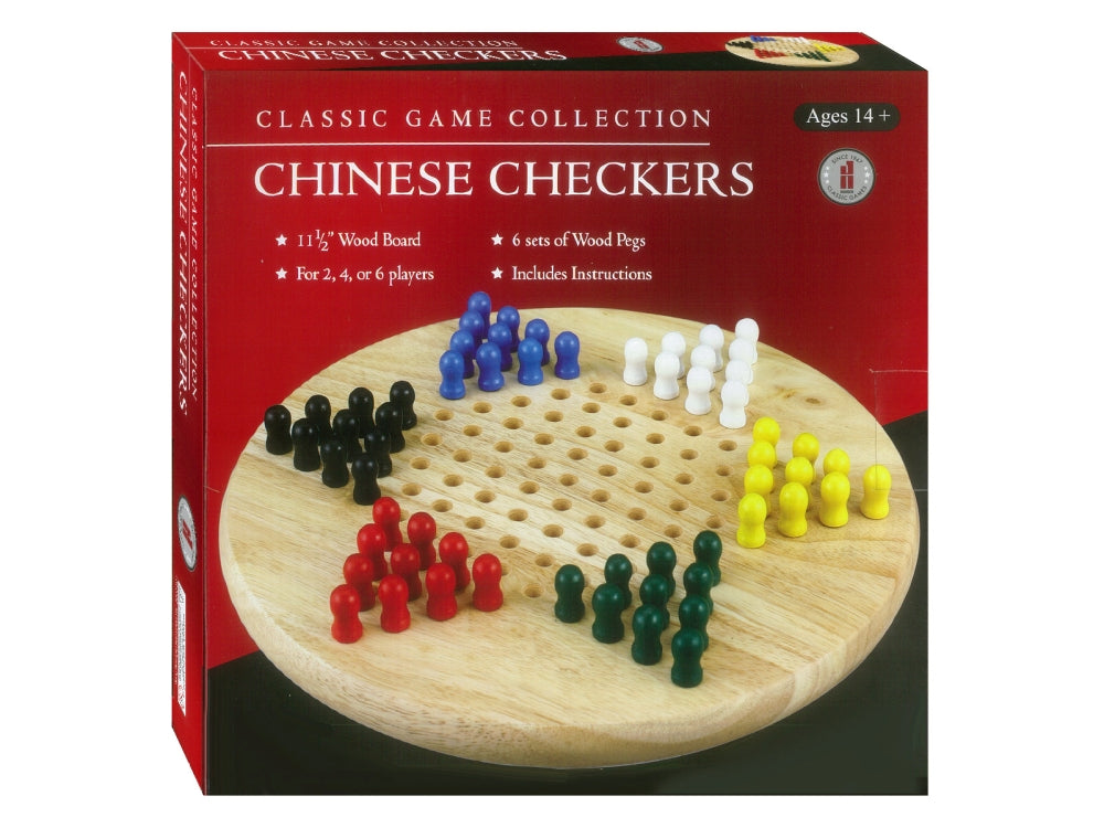 Chinese Checkers - Wood with Pegs