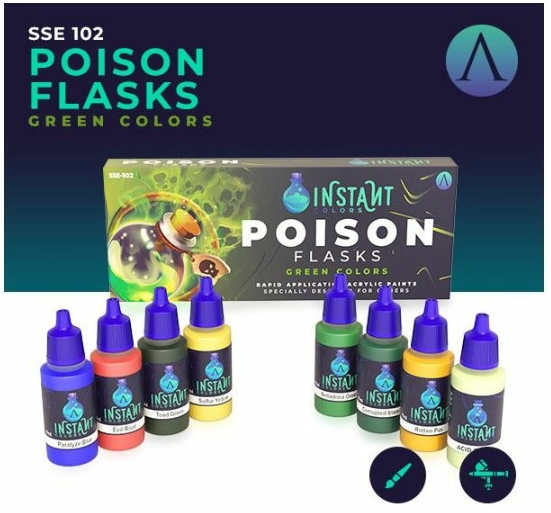 Scale 75 – Instant Colors Poison Flasks Paint Set