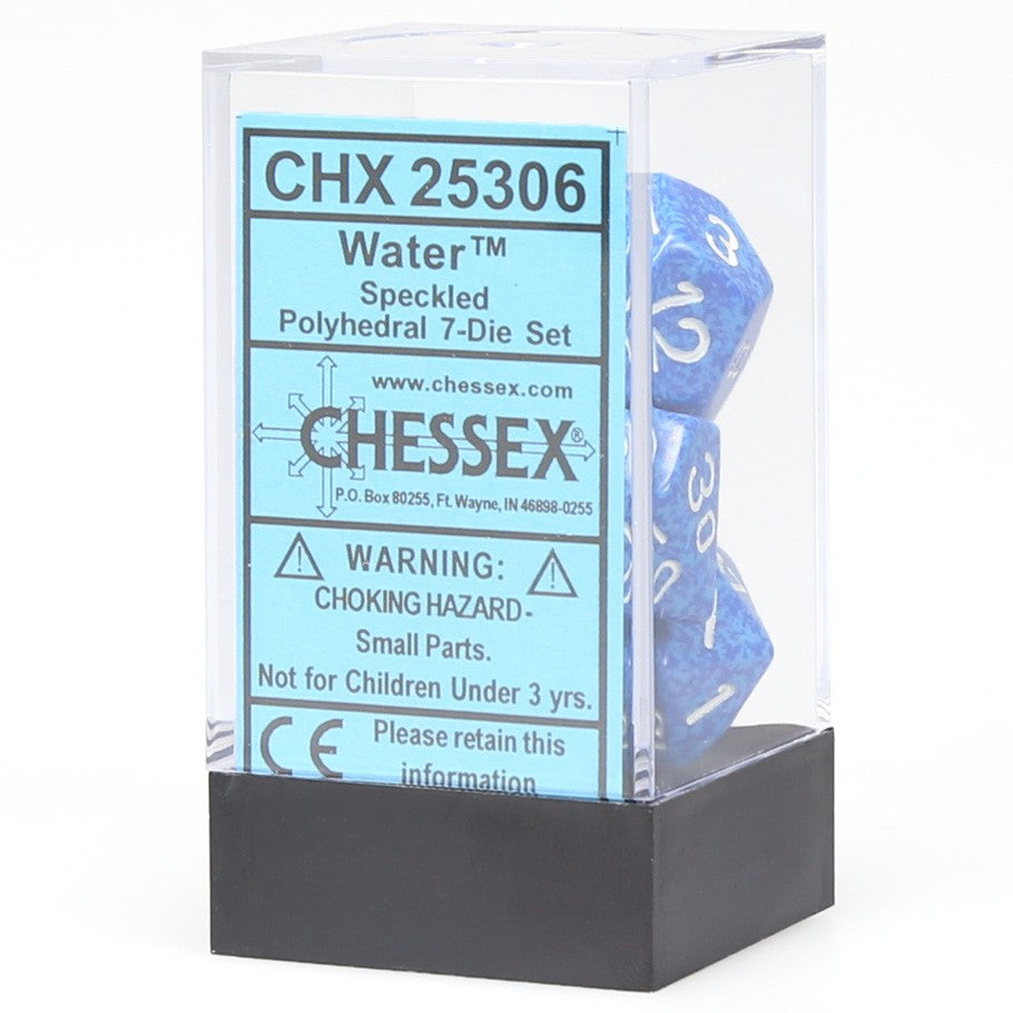 Chessex - Speckled Polyhedral 7-Die Set - Water (CHX25306)