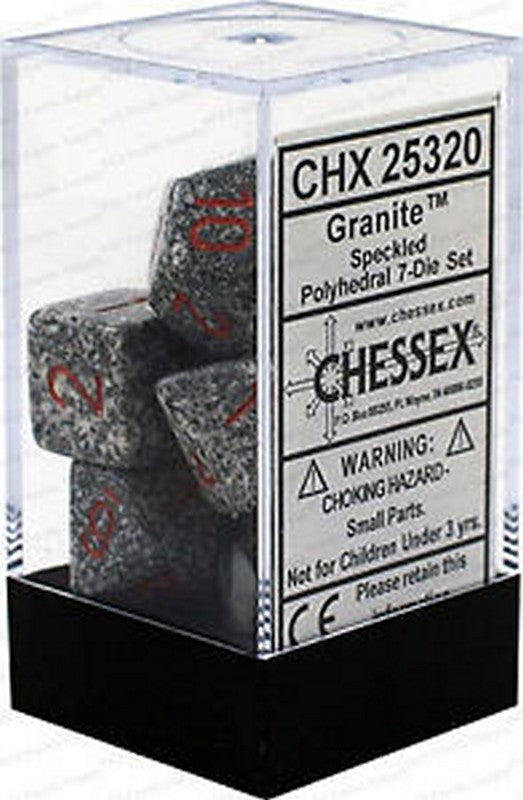 Chessex - Speckled Polyhedral 7-Die Set - Granite (CHX25320)