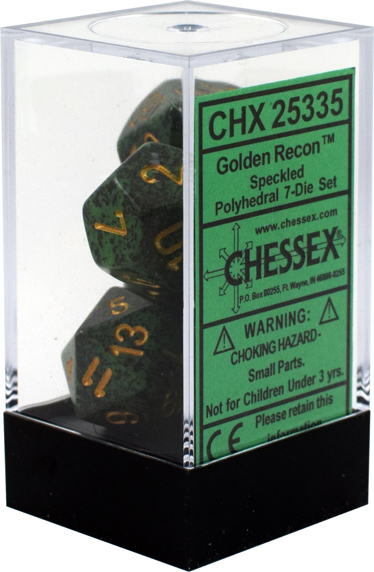Chessex - Speckled Polyhedral 7-Die Set - Golden Recon (CHX25335)