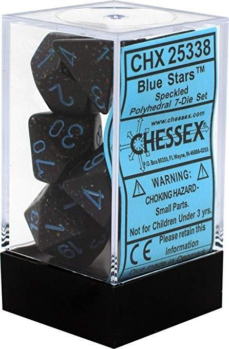 Chx 25338 Speckled Blue Stars 7-Die Set - Good Games