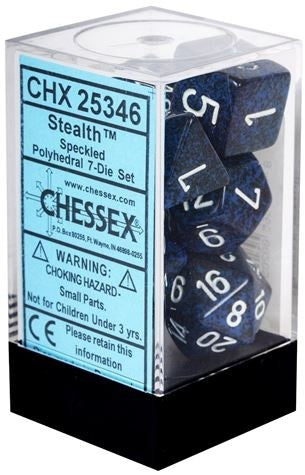 Chessex - Speckled Polyhedral 7-Die Set - Stealth (CHX25346)