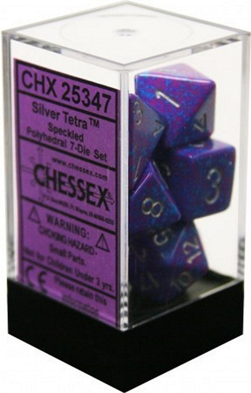 Chessex - Speckled Polyhedral 7-Die Set - Silver Tetra (CHX25347)