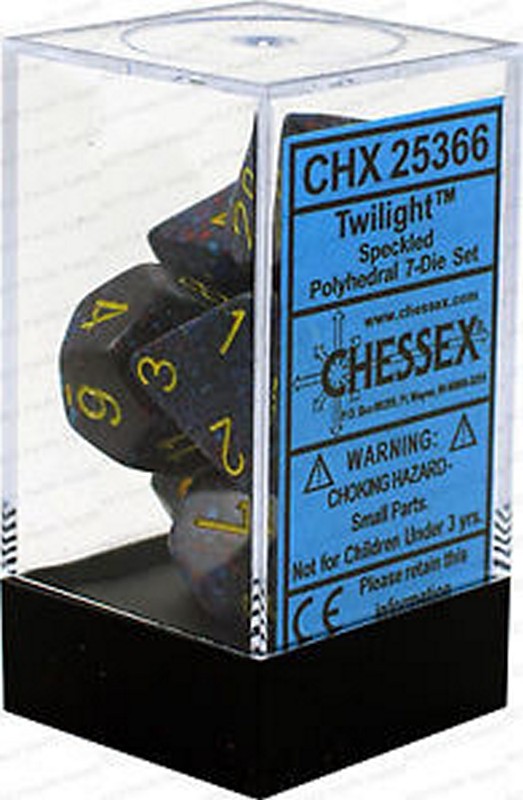 Chessex - Speckled Polyhedral 7-Die Set - Twilight (CHX25366)