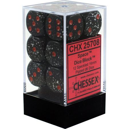 Chessex - Speckled 16mm D6 Set - Space Block (CHX25708)